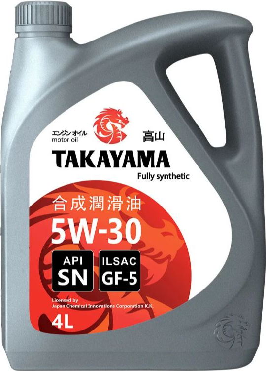 Масло моторное TAKAYAMA SAE 5W-30 ILSAC GF-5, API SN (синт) 4л