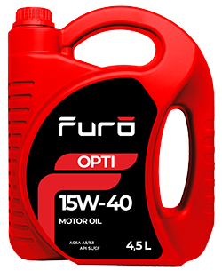 Минеральное моторное масло Furo OPTI 15W-40 SL/CF, 4.5л.